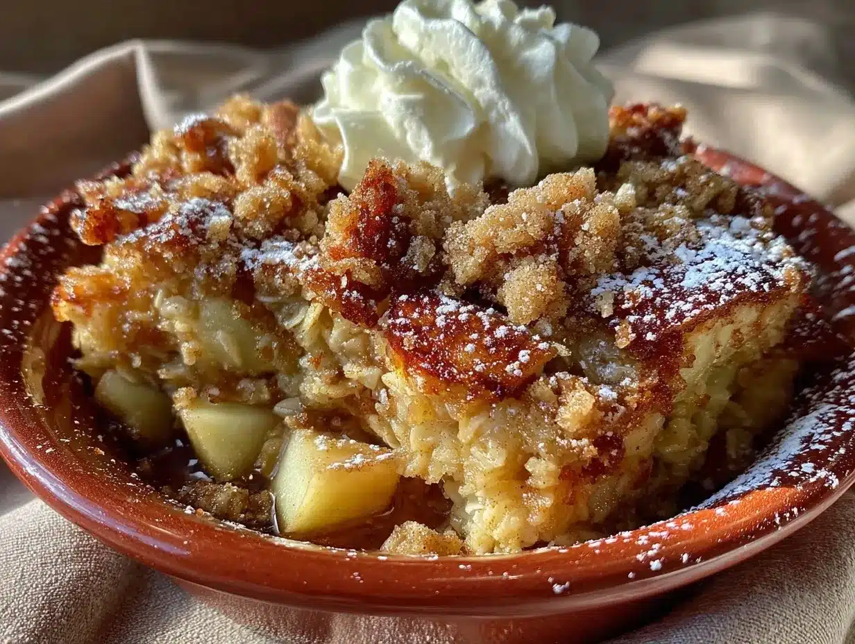 Apple Breakfast Baked Oatmeal: Easy Make-Ahead Family Recipe 4 apple breakfast baked oatmeal preparation steps