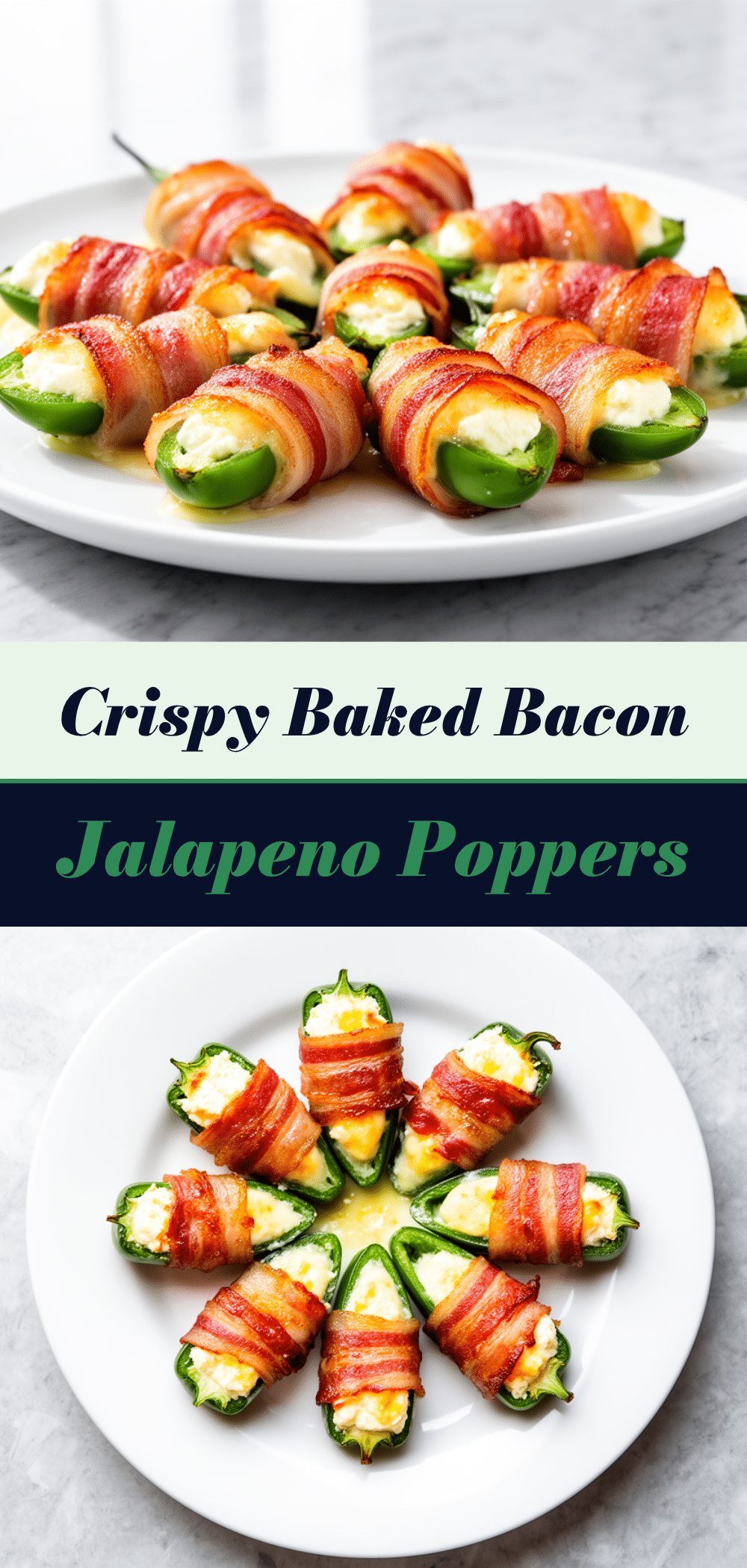 Baked Bacon-Wrapped Jalapeno Poppers: Easy Appetizer 5 Baked Bacon-Wrapped Jalapeno Poppers recipe