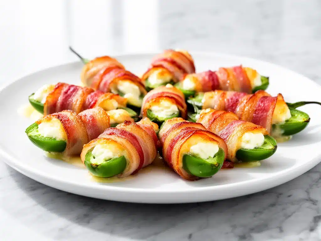 Baked Bacon-Wrapped Jalapeno Poppers - featured image