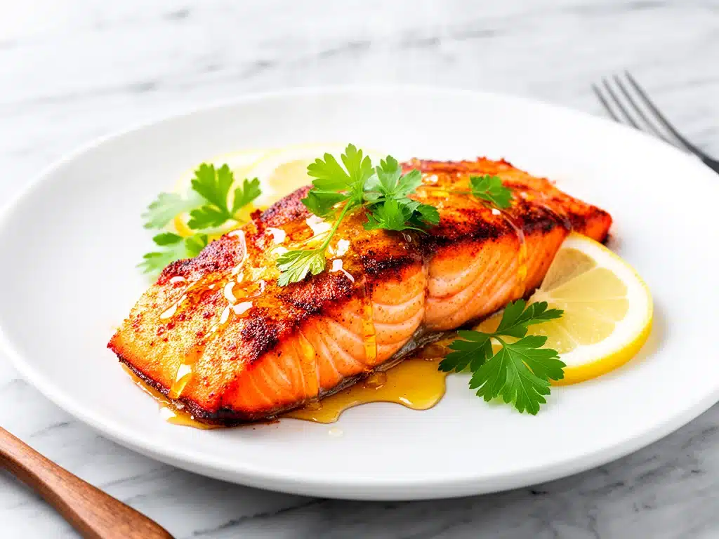 Baked Cajun Honey Butter Salmon - featured image