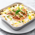 Baked Chicken Alfredo Lunchbox Pasta - featured image
