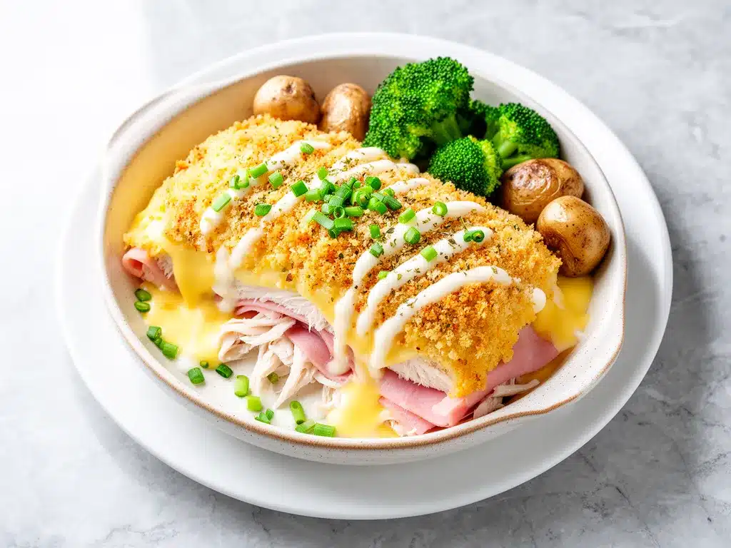 Baked Chicken Cordon Bleu Casserole: Best Easy Meal Prep 4 baked chicken cordon bleu casserole preparation steps