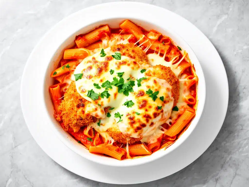 Baked Chicken Parmesan Pasta Casserole: Easy 30-Min Weeknight Meal 4 Baked Chicken Parmesan Pasta Casserole preparation steps