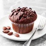 bakery-style double chocolate muffins - featured image