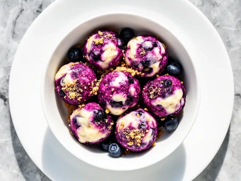 Blueberry Cheesecake Energy Bites: Easy 5-Ingredient No-Bake Recipe 4 Blueberry Cheesecake Energy Bites preparation steps