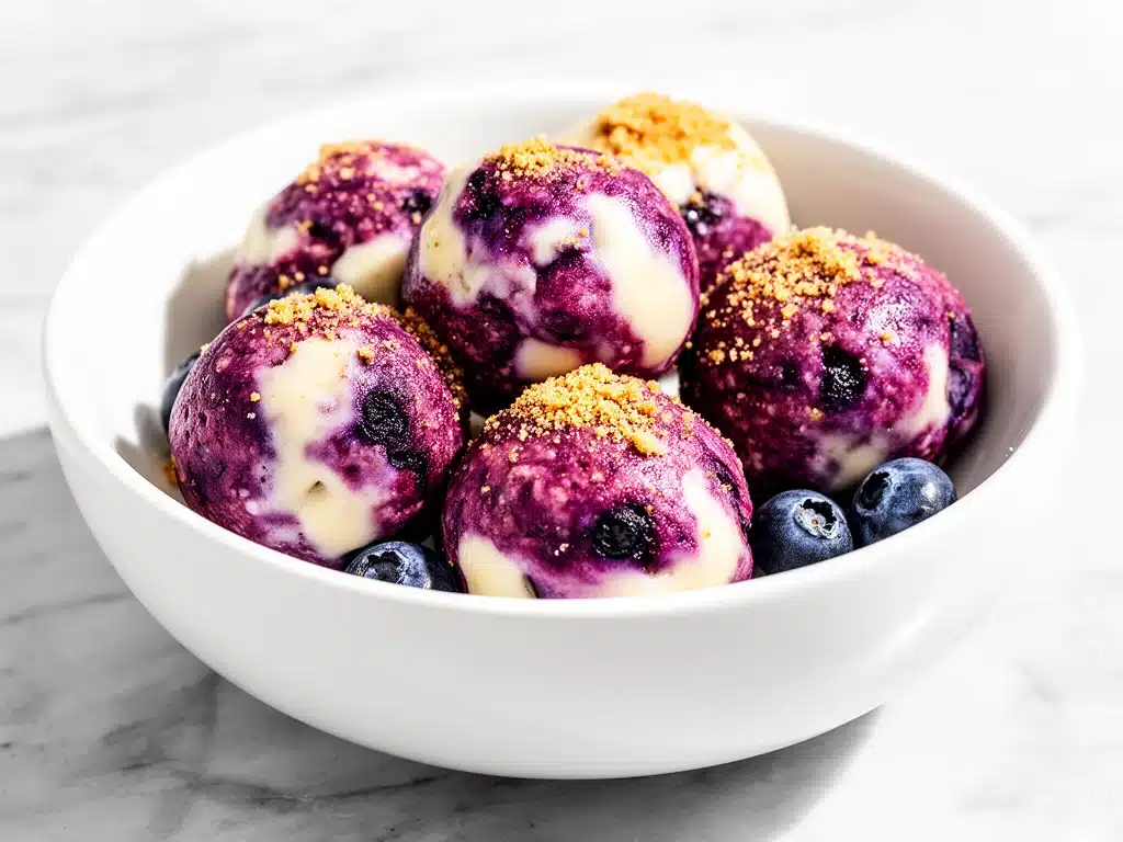Blueberry Cheesecake Energy Bites - featured image