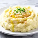 brown butter garlic mashed potatoes - featured image