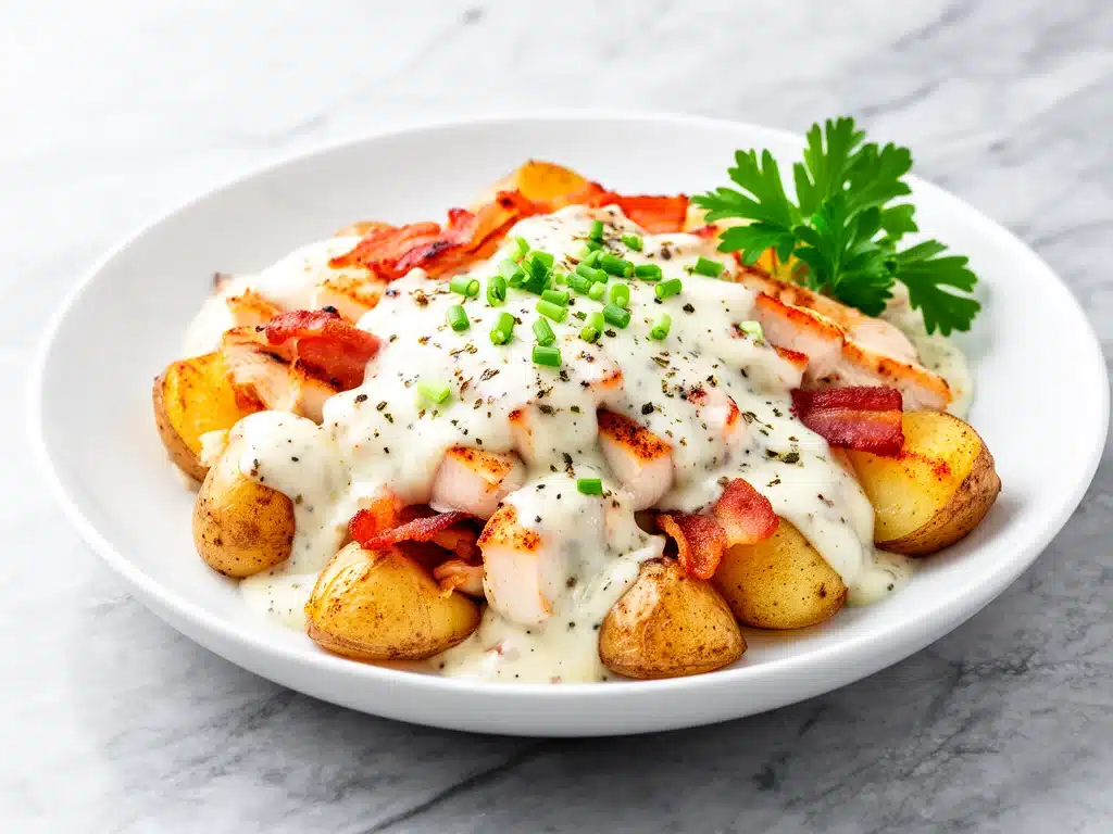 Cheesy Chicken Bacon Ranch Potatoes - featured image