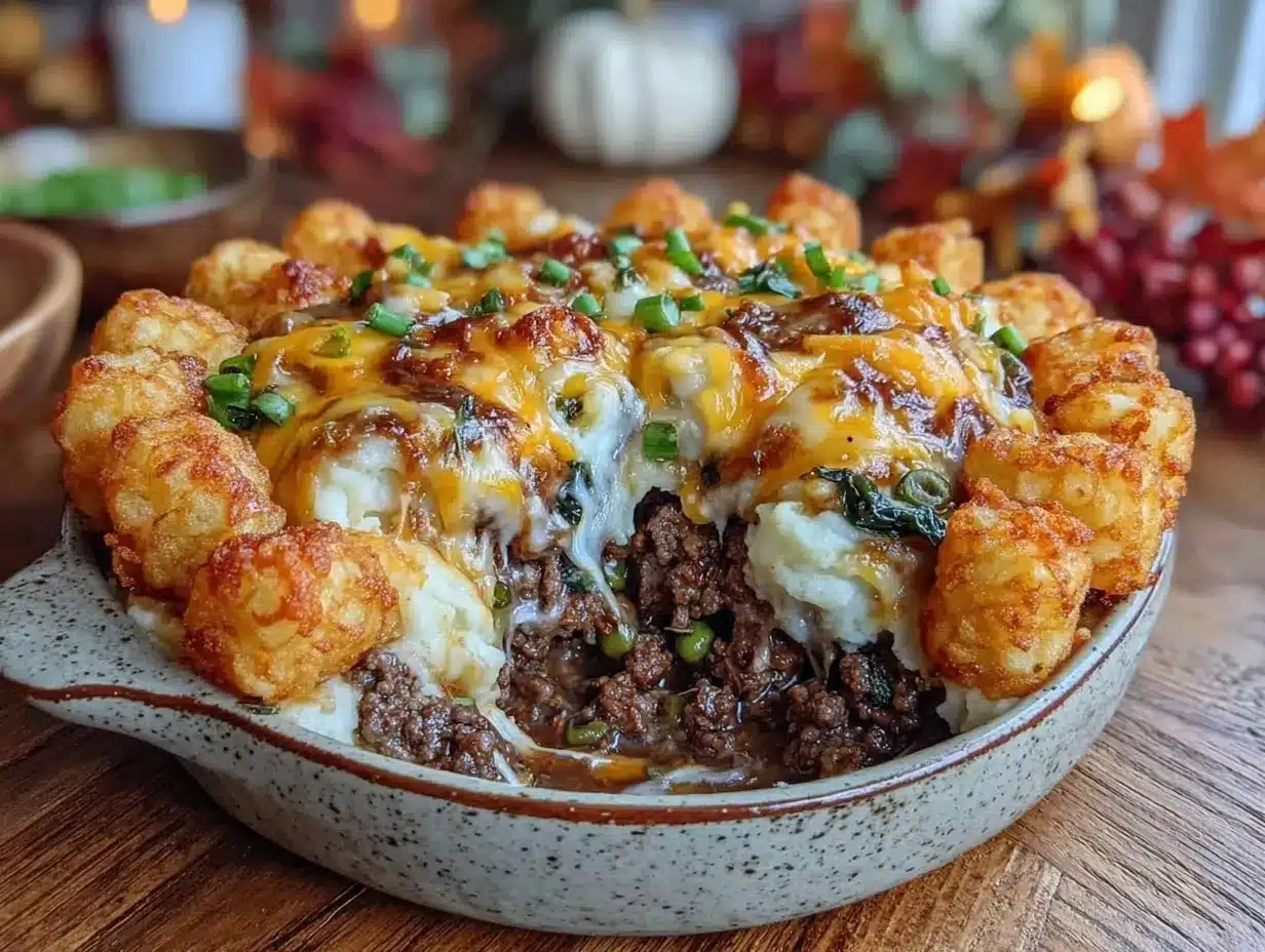 Easy Cheesy Ground Beef Potato Casserole 4 cheesy ground beef potato casserole preparation steps