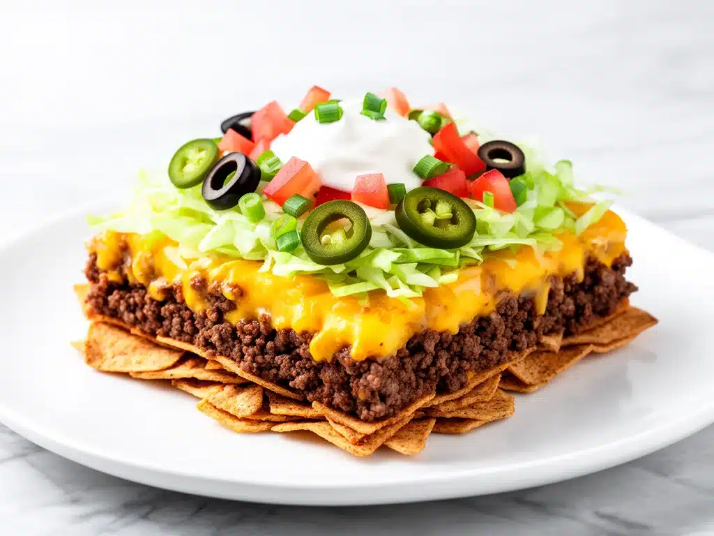 cheesy low carb taco casserole - featured image