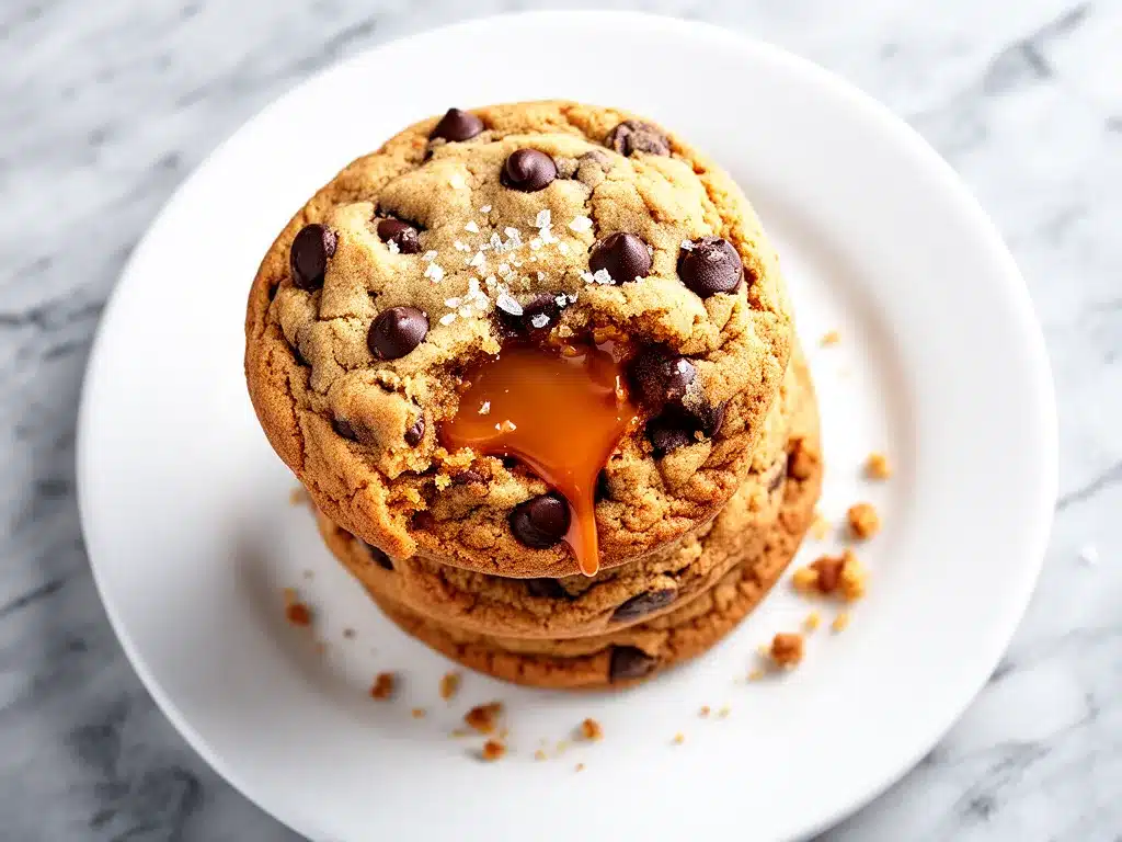 Chewy Caramel-Stuffed Chocolate Chip Cookies: Easy & Perfect 4 chewy caramel-stuffed chocolate chip cookies preparation steps