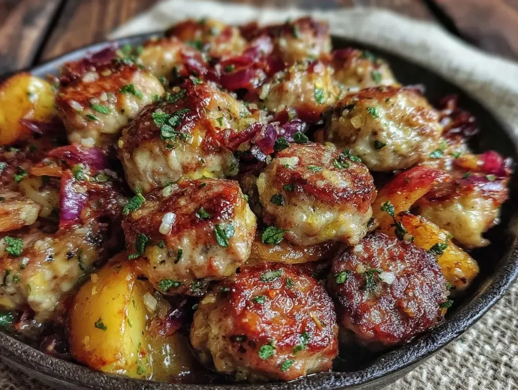 Chicken and Apple Sausage Skillet - featured image