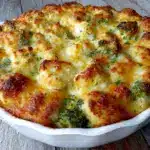 chicken broccoli cheddar casserole - featured image