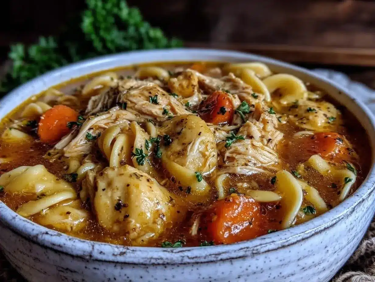 Chicken Noodle Soup: Easy Budget Family Meal 4 chicken noodle soup preparation steps