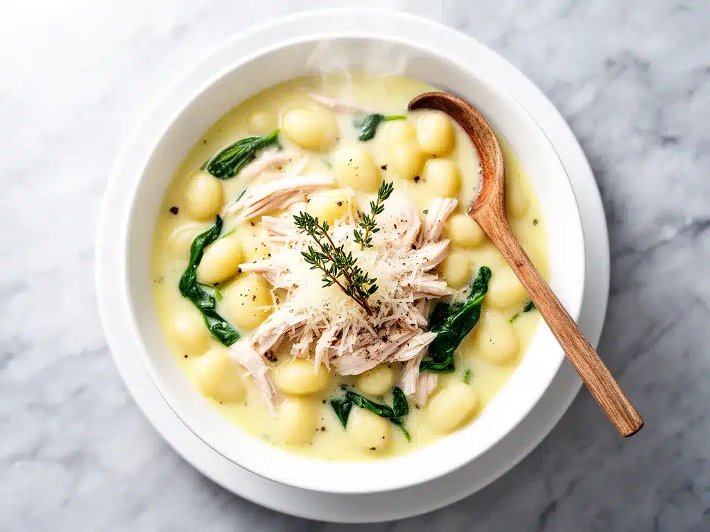 Copycat Creamy Chicken Gnocchi Soup: Easy 30-Minute Recipe 4 Copycat Creamy Chicken Gnocchi Soup preparation steps