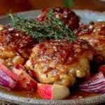 cozy fall chicken thighs - featured image