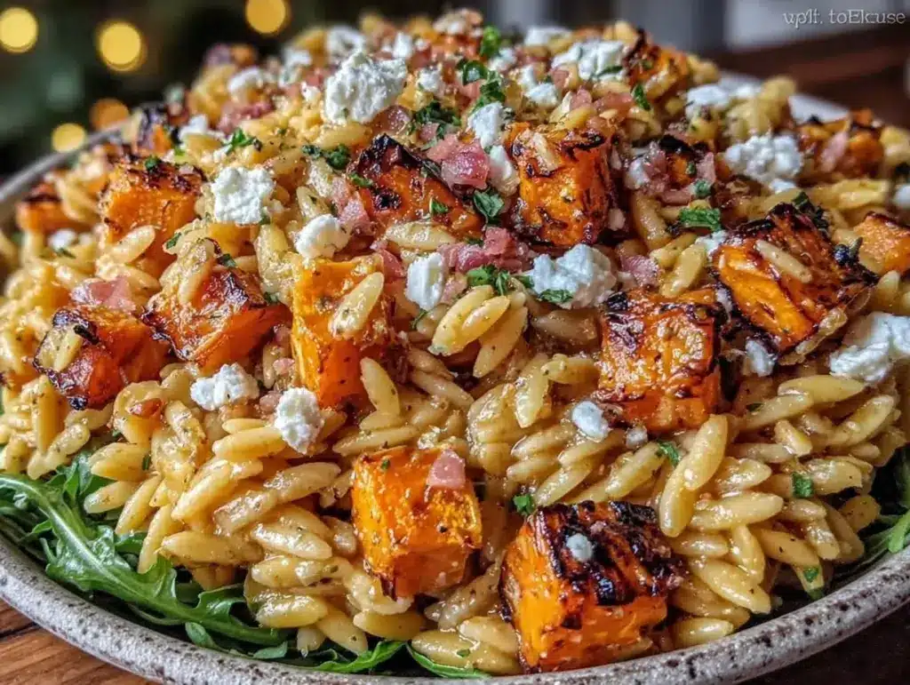 Cozy Fall Orzo Salad - featured image