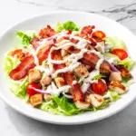 creamy bacon ranch chicken salad - featured image