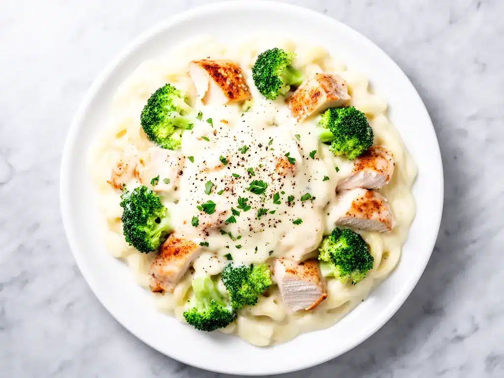 Creamy Chicken and Broccoli Alfredo Bake: Best 30-Min Dinner 4 creamy chicken and broccoli alfredo bake preparation steps