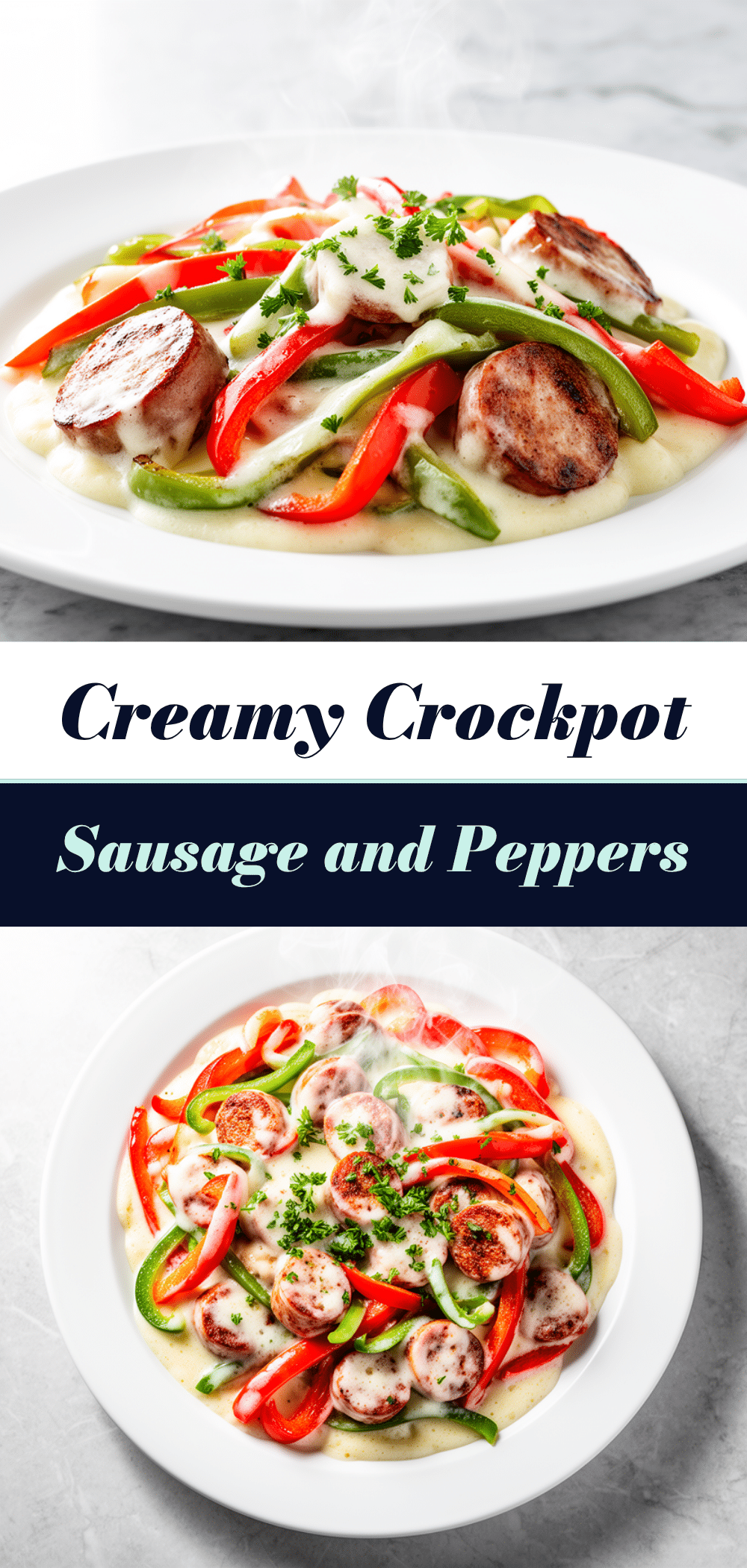 Creamy Crockpot Sausage and Peppers: Easy 30-Minute Dinner 5 creamy crockpot sausage and peppers recipe