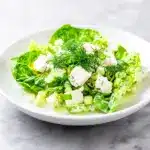 creamy greek salad - featured image