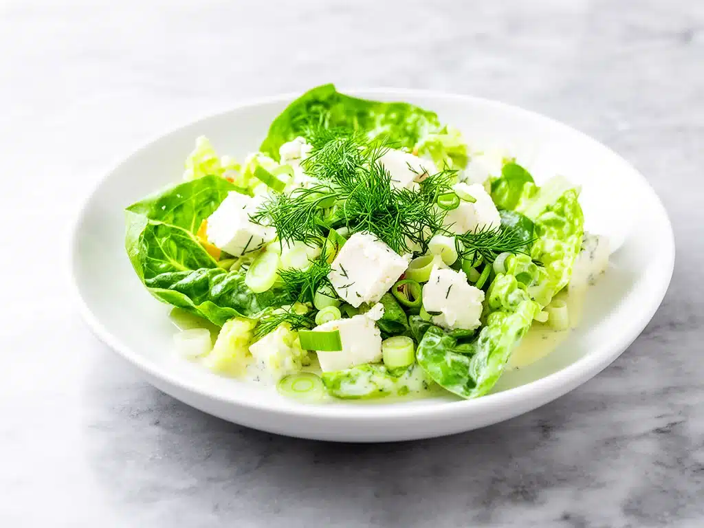 creamy greek salad - featured image