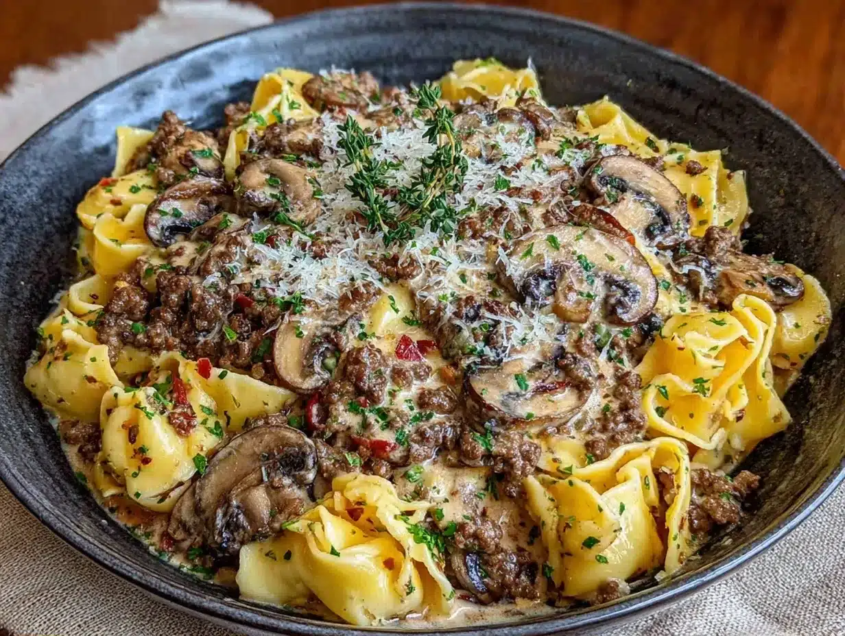 Creamy Ground Beef Stroganoff: Easy Family Budget Dinner 4 creamy ground beef stroganoff preparation steps