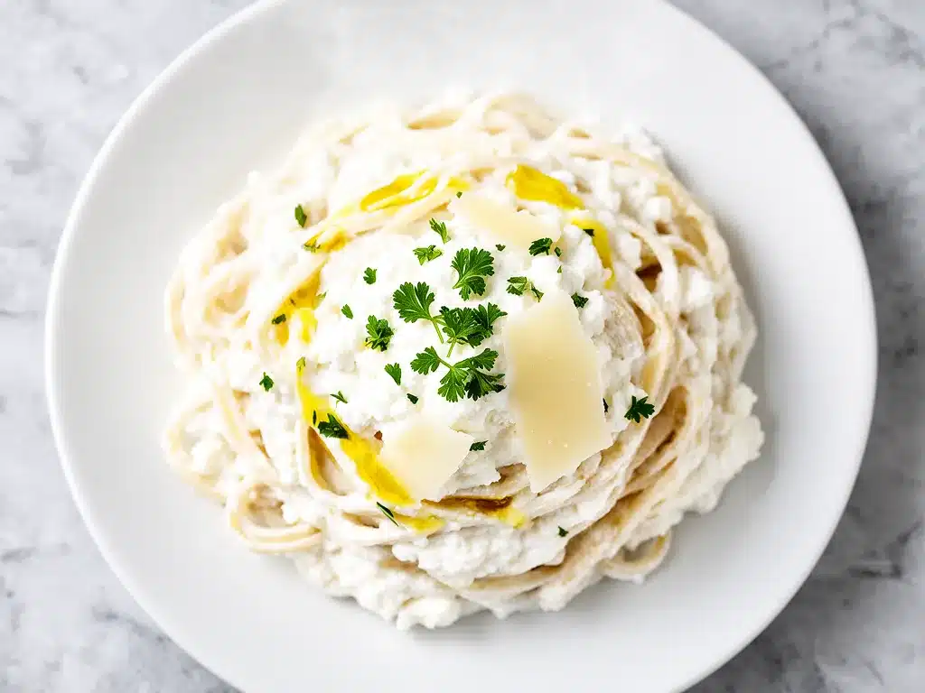 Creamy High-Protein Cottage Cheese Alfredo: Best 15-Min Meal 4 creamy high-protein cottage cheese alfredo preparation steps