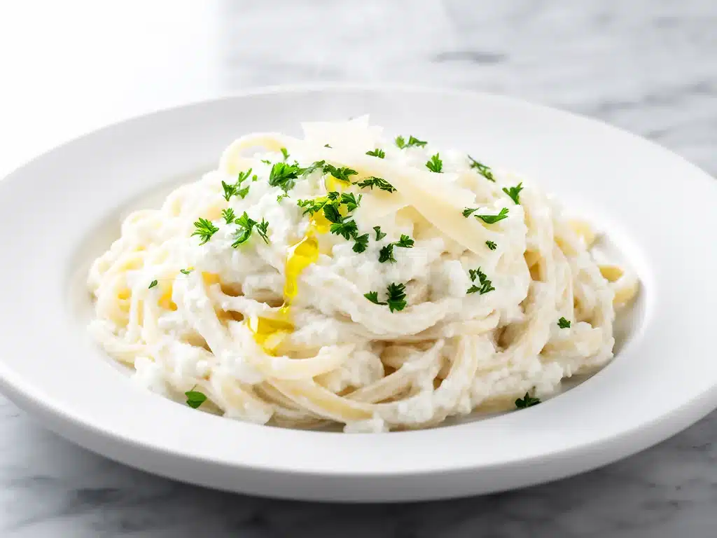 Home 1 creamy high-protein cottage cheese alfredo - featured image