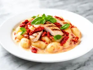 creamy sun-dried tomato chicken gnocchi - featured image