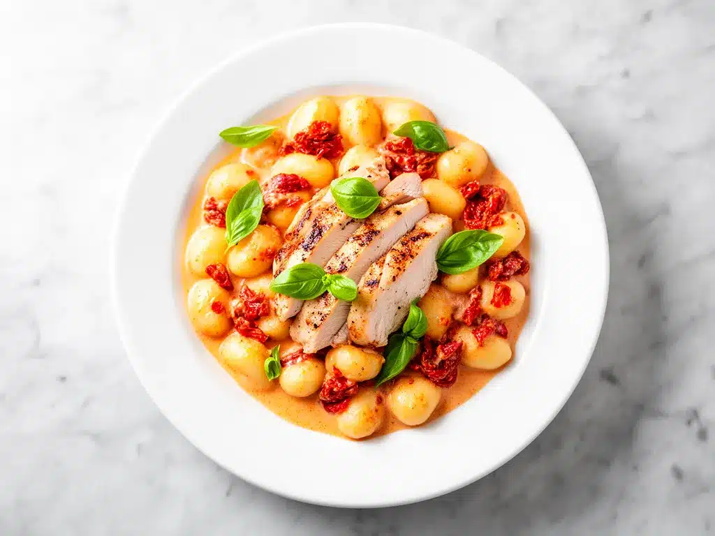 Creamy Sun-Dried Tomato Chicken Gnocchi: Easy 30-Min Meal 4 creamy sun-dried tomato chicken gnocchi preparation steps