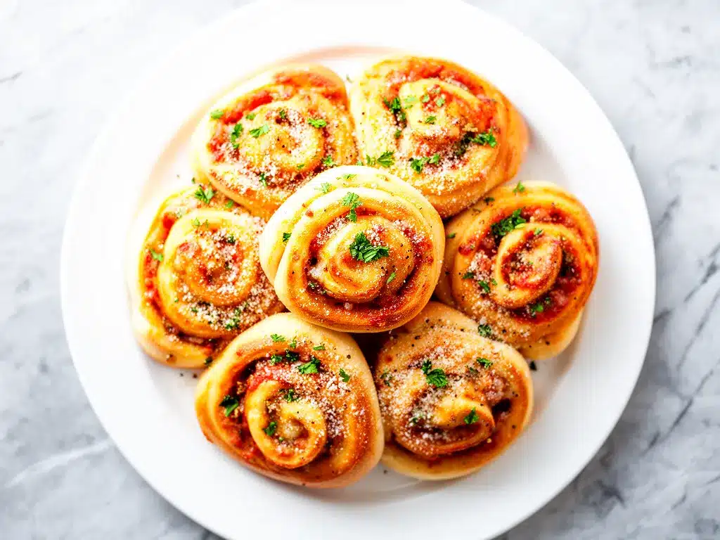 Crispy Garlic Parmesan Pizza Rolls: Best Easy Appetizer 4 Crispy Garlic Parmesan Pizza Rolls preparation steps