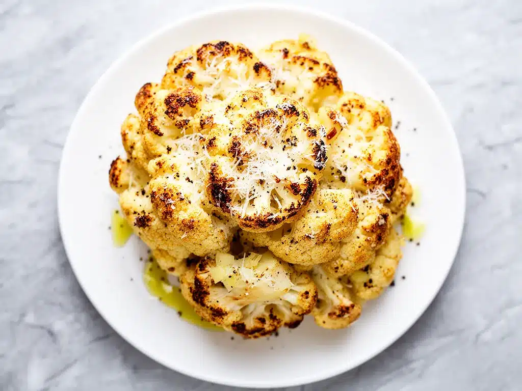 Crispy Parmesan Roasted Cauliflower: Best Easy Takeout Alternative 4 Crispy Parmesan Roasted Cauliflower preparation steps