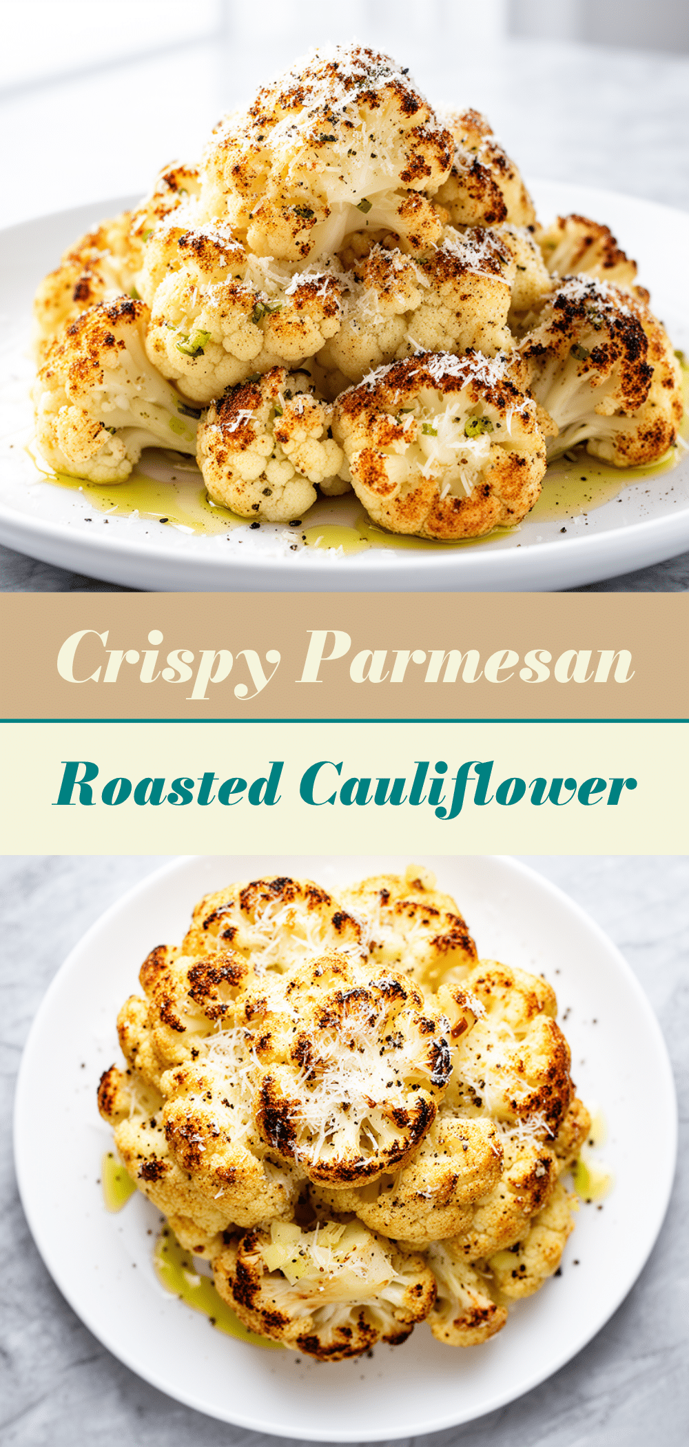 Crispy Parmesan Roasted Cauliflower: Best Easy Takeout Alternative 5 Crispy Parmesan Roasted Cauliflower recipe