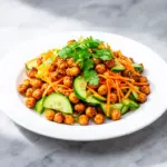 Crispy Roasted Chickpea and Cucumber Salad - featured image