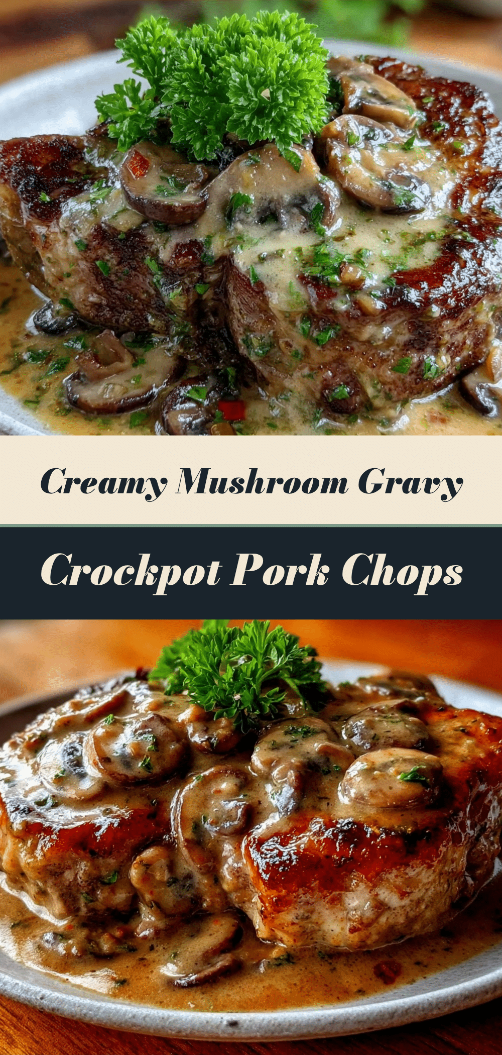 Crockpot Pork Chops: Easy & Budget-Friendly 5 crockpot pork chops with creamy mushroom gravy recipe