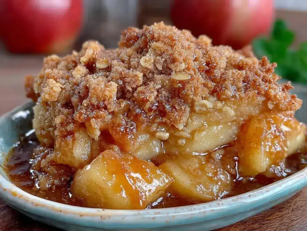 easy apple crisp - featured image