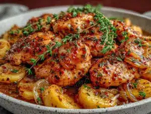 fall chicken breast skillet - featured image
