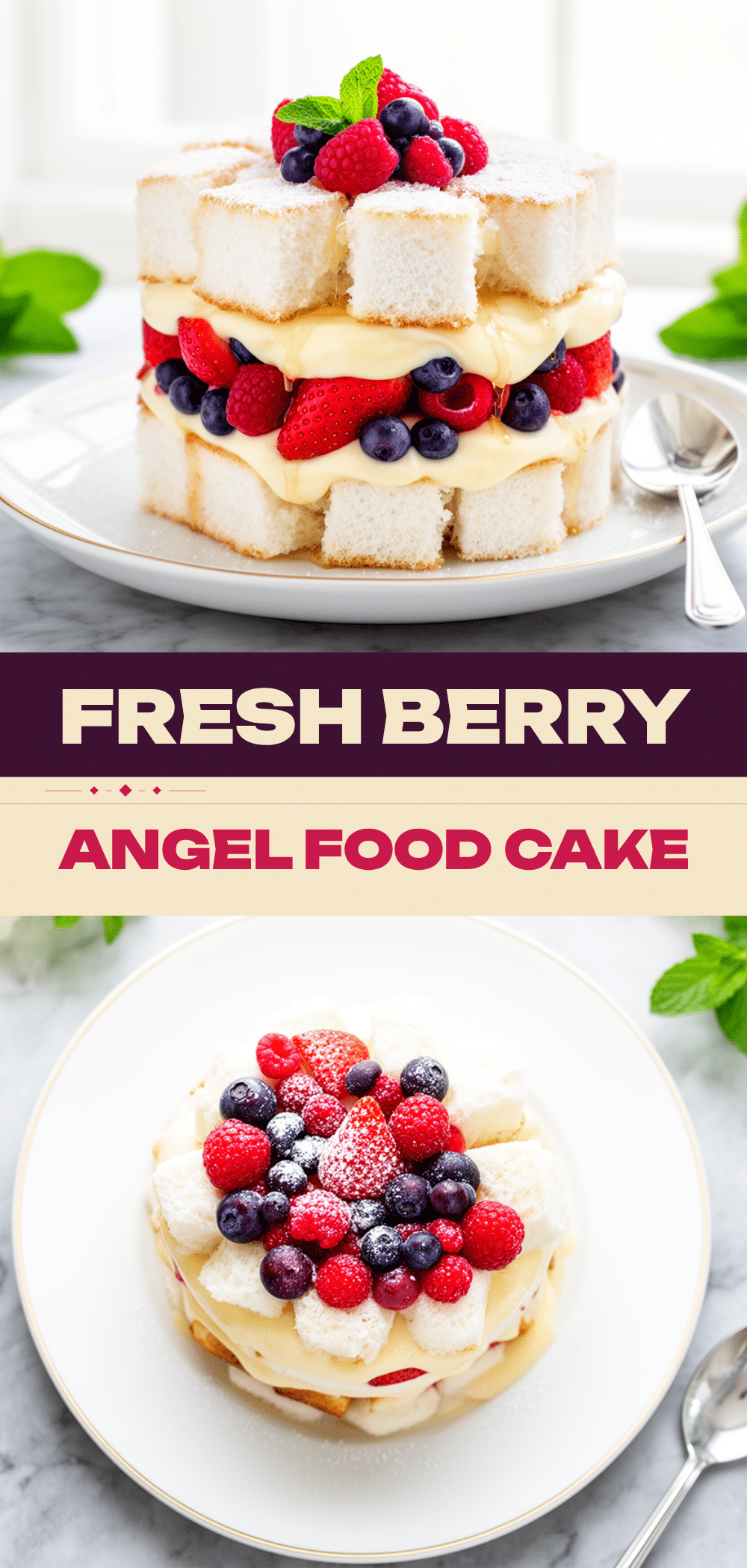 Fresh Berry Angel Food Cake Trifle: Easy Labor Day Dessert 5 Fresh Berry Angel Food Cake Trifle recipe