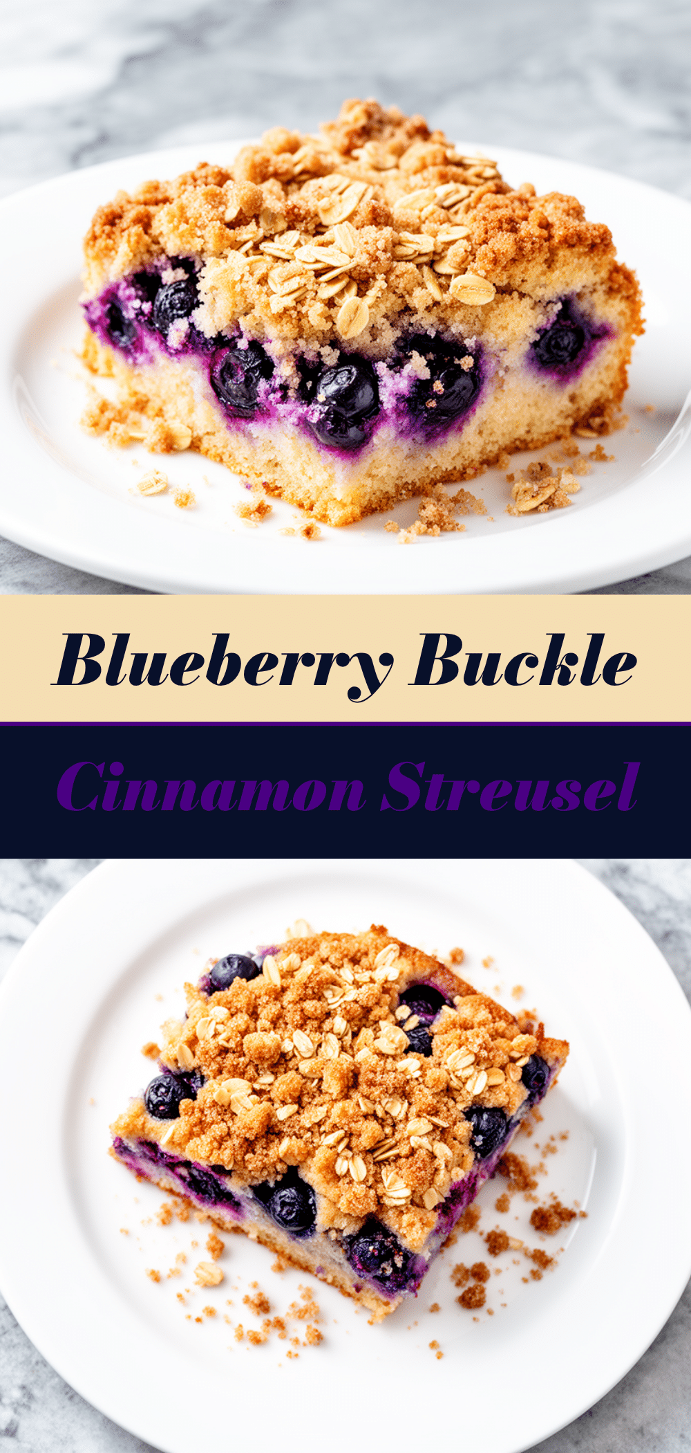 Fresh Blueberry Buckle with Cinnamon Streusel: 5-Ingredient Easy Dessert 5 fresh blueberry buckle recipe