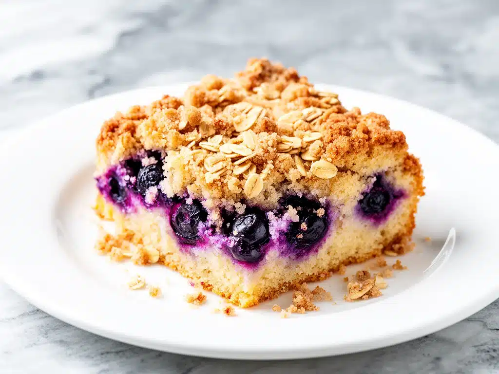 fresh blueberry buckle - featured image