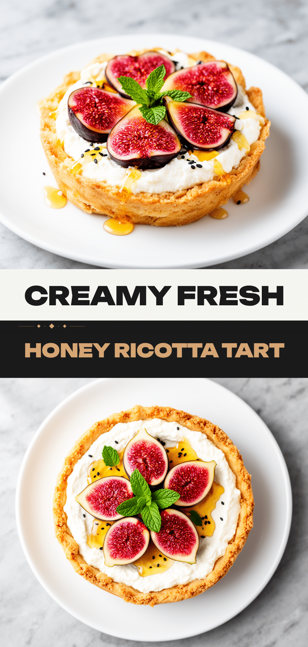 Fresh Fig and Honey Ricotta Tart: Easy Elegant Brunch Recipe 5 fresh fig and honey ricotta tart recipe