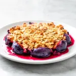 fresh plum crumble - featured image
