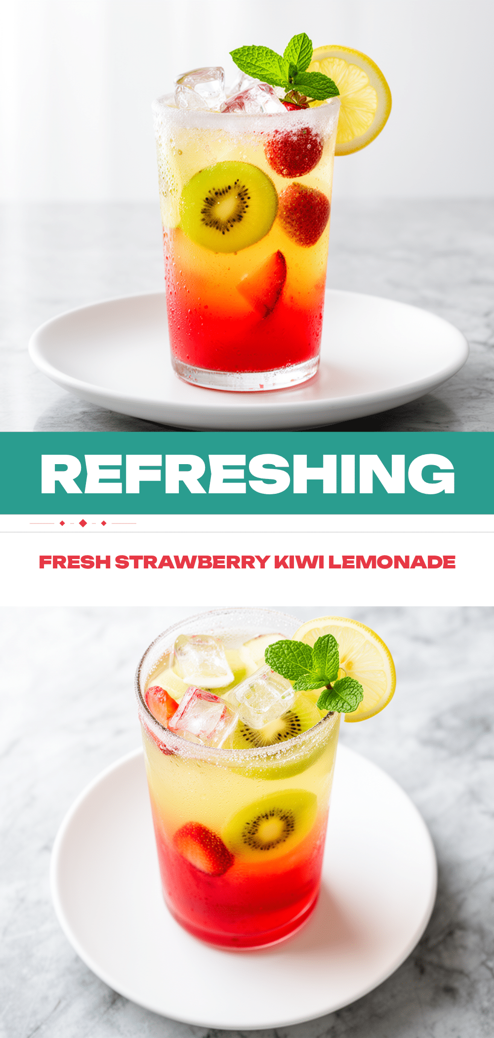 Fresh Strawberry Kiwi Lemonade: Best Summer Recipe 5 Fresh Strawberry Kiwi Lemonade recipe