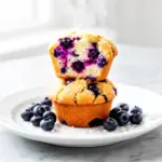 greek yogurt blueberry muffins - featured image