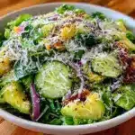green salad with shaved parmesan - featured image