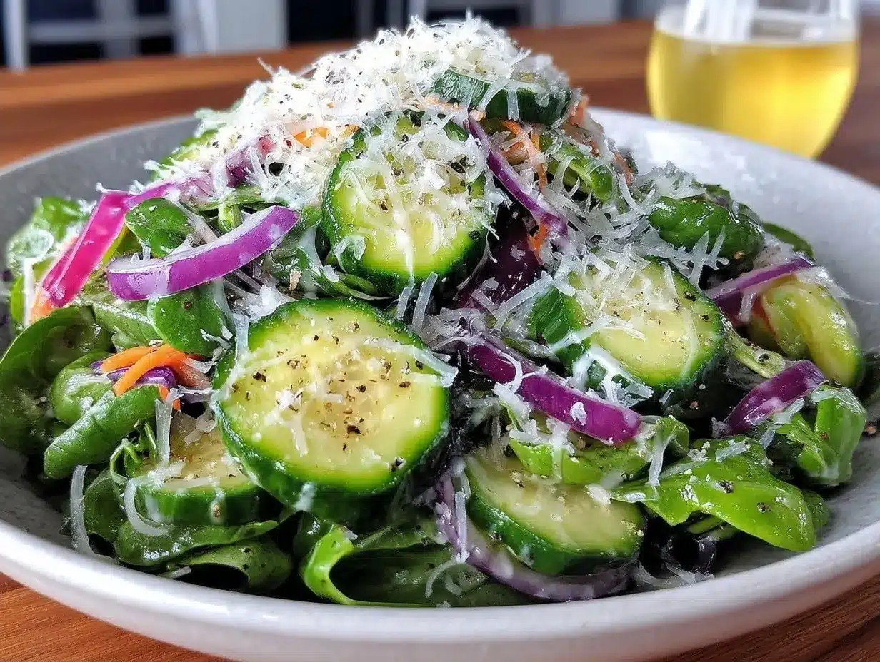 Green Salad with Shaved Parmesan: 5-Ingredient Weeknight Meal 4 green salad with shaved parmesan preparation steps
