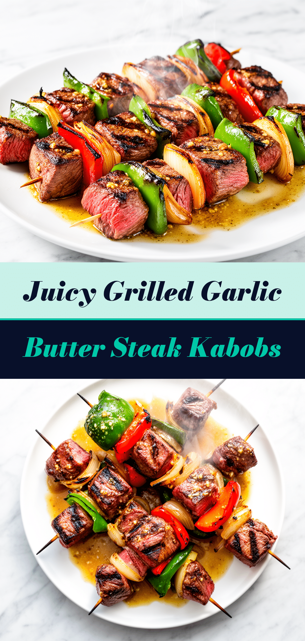 Grilled Garlic Butter Steak Kabobs: 10-Min Labor Day Dinner 5 Grilled Garlic Butter Steak Kabobs recipe