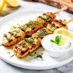 Grilled Greek Lemon Chicken Skewers - featured image