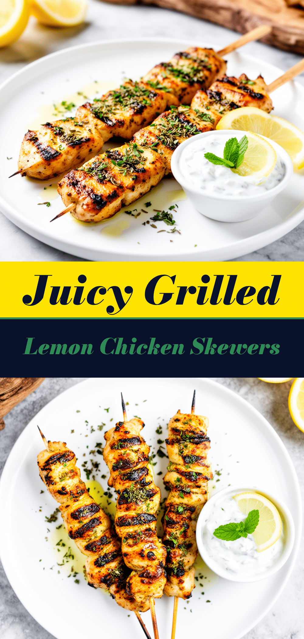 Grilled Greek Lemon Chicken Skewers: 5-Step Easy Dinner 5 Grilled Greek Lemon Chicken Skewers recipe